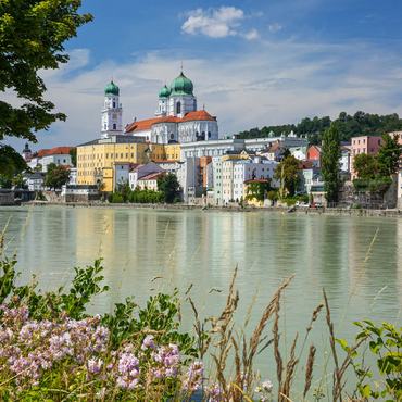Inn River with St. Stephen's Cathedral in Passau, Lower Bavaria, Bavaria, Germany 100 Jigsaw Puzzle 3D Modell