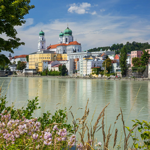Inn River with St. Stephen's Cathedral in Passau, Lower Bavaria, Bavaria, Germany 500 Jigsaw Puzzle 3D Modell