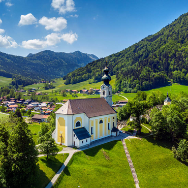 Parish church St. George in Ruhpolding, Chiemgau 100 Jigsaw Puzzle 3D Modell