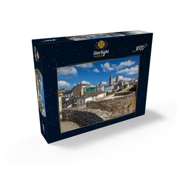Roman city wall of Lugo with the Cathedral of Santa Maria, Camino de Santiago 1000 Jigsaw Puzzle box view1