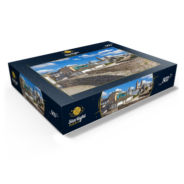 Roman city wall of Lugo with the Cathedral of Santa Maria, Camino de Santiago 500 Jigsaw Puzzle box view1