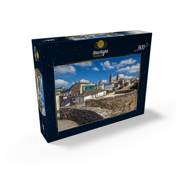 Roman city wall of Lugo with the Cathedral of Santa Maria, Camino de Santiago 500 Jigsaw Puzzle box view1