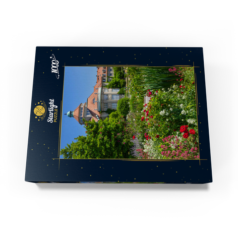 Botanical garden at the time of the rose blossom, Munich 1000 Jigsaw Puzzle box view1