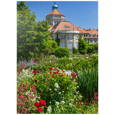 puzzleplate Botanical garden at the time of the rose blossom, Munich 1000 Jigsaw Puzzle