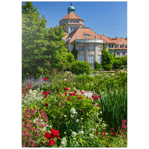 puzzleplate Botanical garden at the time of the rose blossom, Munich 1000 Jigsaw Puzzle