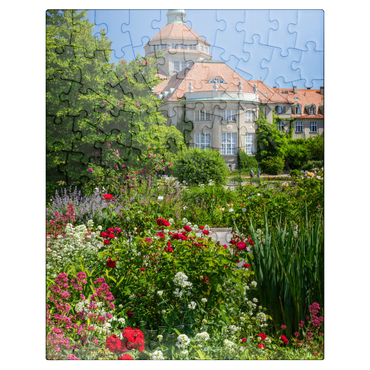 puzzleplate Botanical garden at the time of the rose blossom, Munich 100 Jigsaw Puzzle
