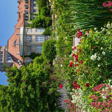 Botanical garden at the time of the rose blossom, Munich 100 Jigsaw Puzzle 3D Modell