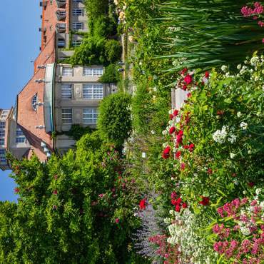 Botanical garden at the time of the rose blossom, Munich 500 Jigsaw Puzzle 3D Modell