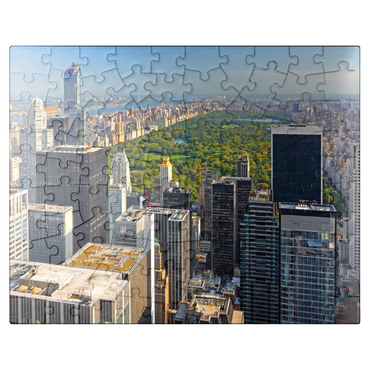 puzzleplate View from Rockefeller Center over Central Park, Manhattan, New York City, USA 100 Jigsaw Puzzle