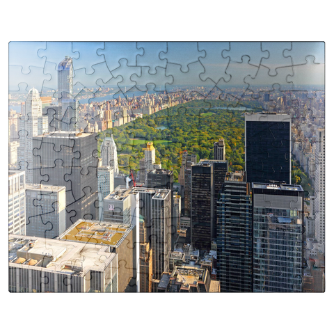 puzzleplate View from Rockefeller Center over Central Park, Manhattan, New York City, USA 100 Jigsaw Puzzle