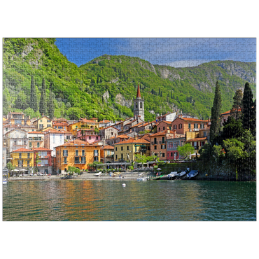 puzzleplate Varenna on Lake Como, Province of Lecco, Lombardy, Italy 1000 Jigsaw Puzzle
