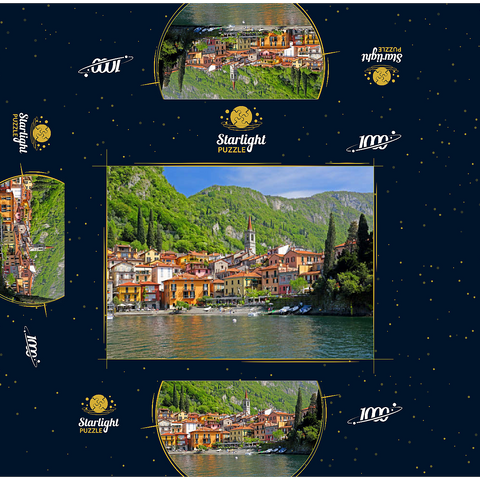 Varenna on Lake Como, Province of Lecco, Lombardy, Italy 1000 Jigsaw Puzzle box 3D Modell