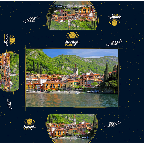 Varenna on Lake Como, Province of Lecco, Lombardy, Italy 100 Jigsaw Puzzle box 3D Modell