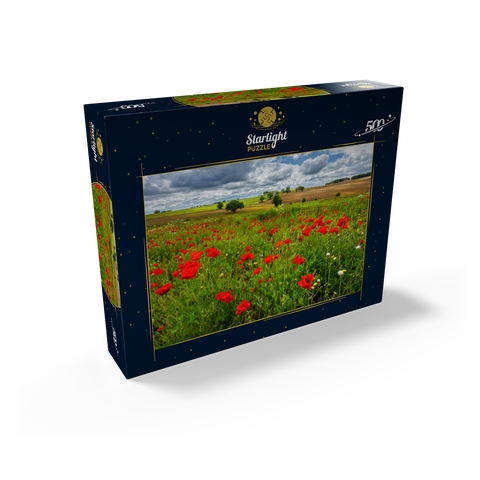 Poppy meadow near La Romieu 500 Jigsaw Puzzle box view1