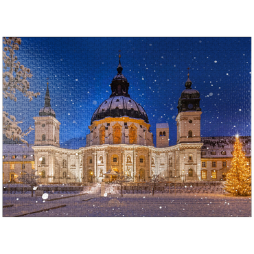 puzzleplate Ettal Monastery at Christmas Time 1000 Jigsaw Puzzle