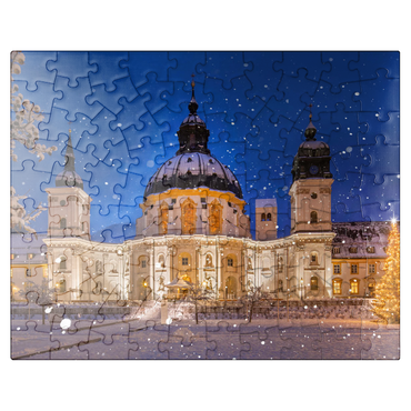 puzzleplate Ettal Monastery at Christmas Time 100 Jigsaw Puzzle