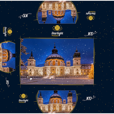 Ettal Monastery at Christmas Time 100 Jigsaw Puzzle box 3D Modell
