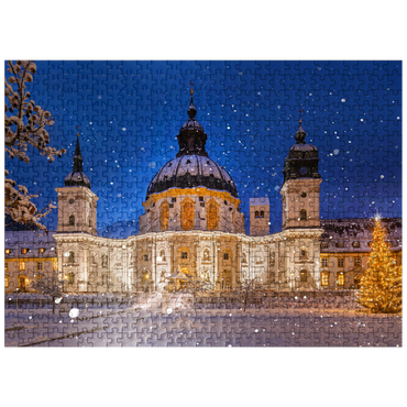 puzzleplate Ettal Monastery at Christmas Time 500 Jigsaw Puzzle