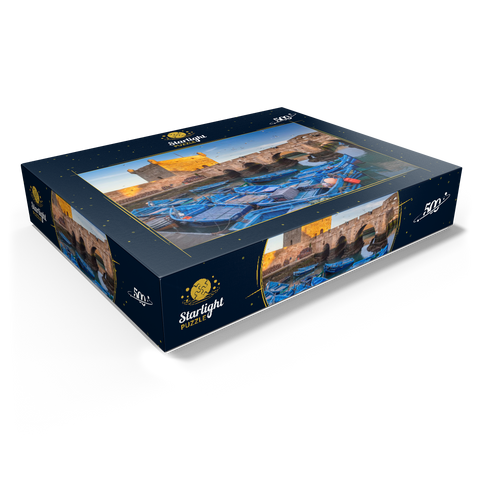 Portuguese fortress with the fishing port in the morning 500 Jigsaw Puzzle box view1