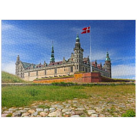 puzzleplate Hamlet Castle Kronborg in Elsinore at the Öresund, Zealand, Denmark 1000 Jigsaw Puzzle