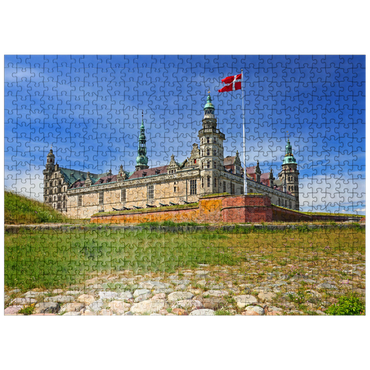 puzzleplate Hamlet Castle Kronborg in Elsinore at the Öresund, Zealand, Denmark 500 Jigsaw Puzzle