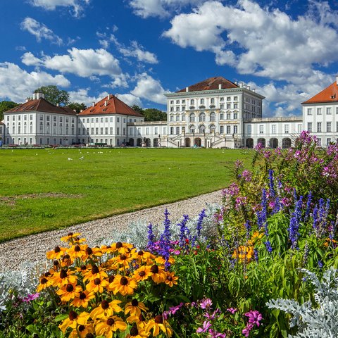Palace park with the Nymphenburg Palace 1000 Jigsaw Puzzle 3D Modell
