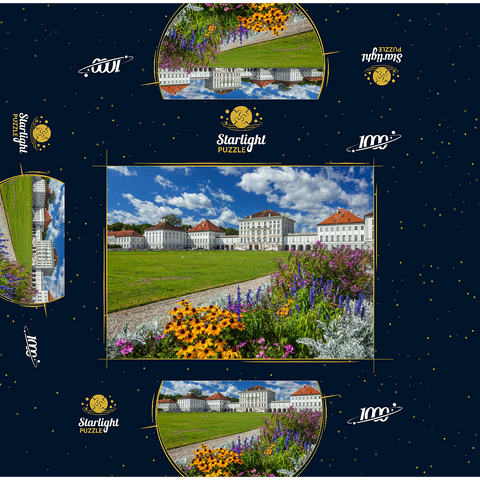 Palace park with the Nymphenburg Palace 1000 Jigsaw Puzzle box 3D Modell
