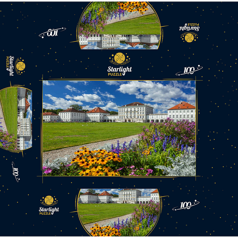 Palace park with the Nymphenburg Palace 100 Jigsaw Puzzle box 3D Modell