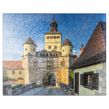puzzleplate City fortification with the Ellinger Gate 100 Jigsaw Puzzle