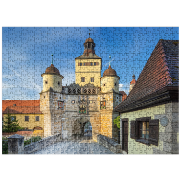 puzzleplate City fortification with the Ellinger Gate 500 Jigsaw Puzzle
