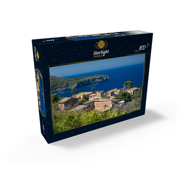 View over Lluc Alcari into the Cala de Deia, Mallorca, Balearic Islands, Spain 100 Jigsaw Puzzle box view1