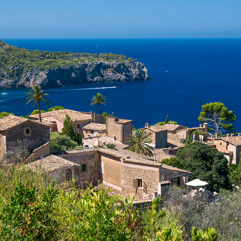 View over Lluc Alcari into the Cala de Deia, Mallorca, Balearic Islands, Spain 100 Jigsaw Puzzle 3D Modell