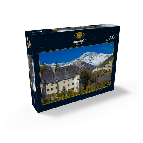 Castle Taufers in Sand in Taufers against Schwarzenstein, Dolomites, Trentino-South Tyrol 100 Jigsaw Puzzle box view1