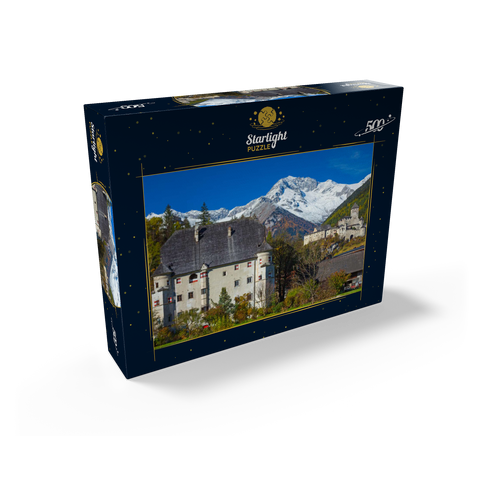 Castle Taufers in Sand in Taufers against Schwarzenstein, Dolomites, Trentino-South Tyrol 500 Jigsaw Puzzle box view1