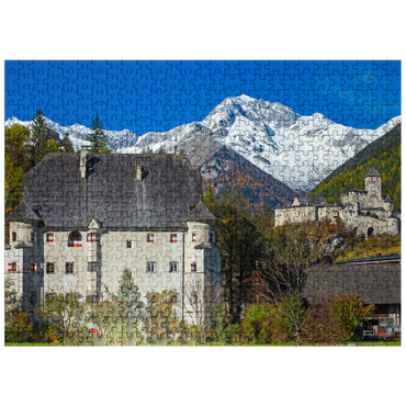 puzzleplate Castle Taufers in Sand in Taufers against Schwarzenstein, Dolomites, Trentino-South Tyrol 500 Jigsaw Puzzle