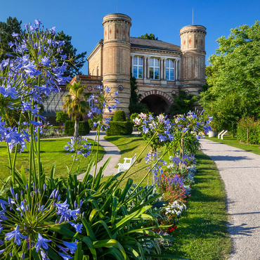 Gatehouse at the Orangery in the Botanical Garden in the Palace Garden of Karlsruhe Palace 1000 Jigsaw Puzzle 3D Modell