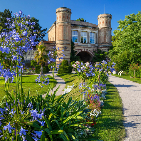 Gatehouse at the Orangery in the Botanical Garden in the Palace Garden of Karlsruhe Palace 1000 Jigsaw Puzzle 3D Modell