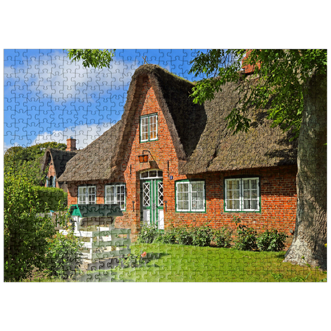 puzzleplate Frisian house in Keitum 500 Jigsaw Puzzle