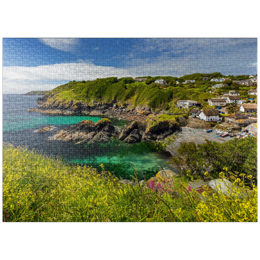 puzzleplate Fishing village Cadgwith on the Lizard Peninsula, Cornwall 1000 Jigsaw Puzzle
