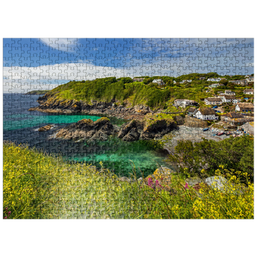 puzzleplate Fishing village Cadgwith on the Lizard Peninsula, Cornwall 500 Jigsaw Puzzle