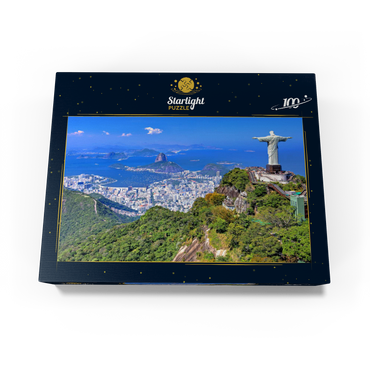 Christ statue Cristo Redentor on Corcovado (710m), Rio de Janeiro, Brazil 100 Jigsaw Puzzle box view1