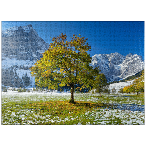 puzzleplate Mountain horn in the Eng 1000 Jigsaw Puzzle