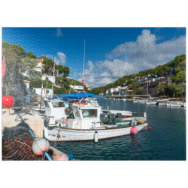 puzzleplate Fishing port of Cala Figuera, Mallorca, Balearic Islands, Spain 1000 Jigsaw Puzzle