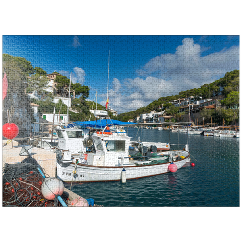 puzzleplate Fishing port of Cala Figuera, Mallorca, Balearic Islands, Spain 1000 Jigsaw Puzzle