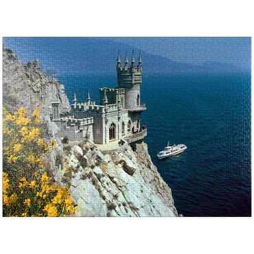 puzzleplate Rock castle Schalbennest near Yalta, Crimean Peninsula, Ukraine 1000 Jigsaw Puzzle