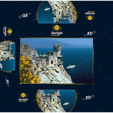 Rock castle Schalbennest near Yalta, Crimean Peninsula, Ukraine 100 Jigsaw Puzzle box 3D Modell