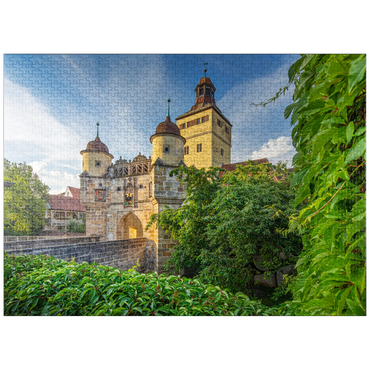puzzleplate City fortification with the Ellinger Gate 1000 Jigsaw Puzzle