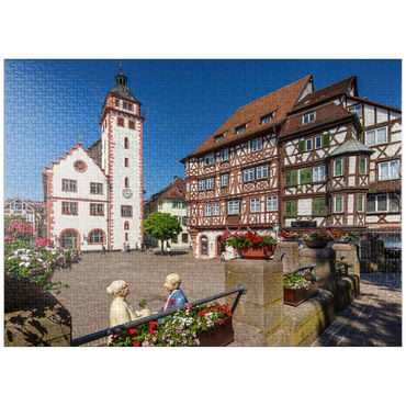 puzzleplate City Hall and Palm's House on the Market Square 1000 Jigsaw Puzzle