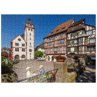 puzzleplate City Hall and Palm's House on the Market Square 500 Jigsaw Puzzle