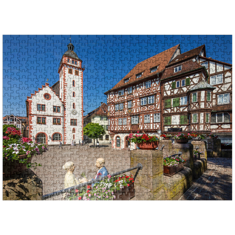 puzzleplate City Hall and Palm's House on the Market Square 500 Jigsaw Puzzle